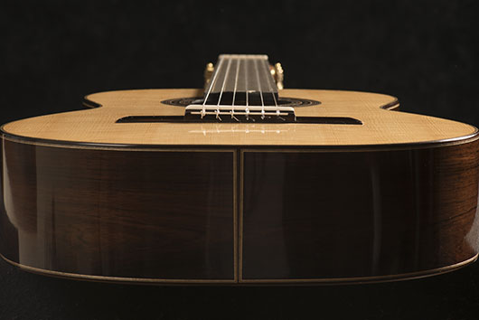 Guitar Body from Bottom | Daryl Perry Classical Guitars