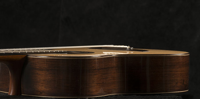 Guitar Body, Side View | Daryl Perry Classical Guitars